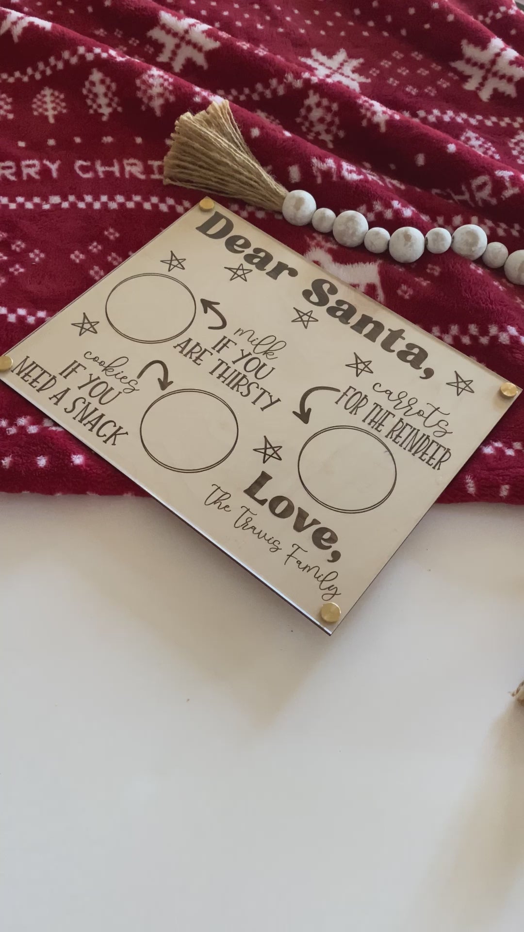 Dear Santa Cookie Tray